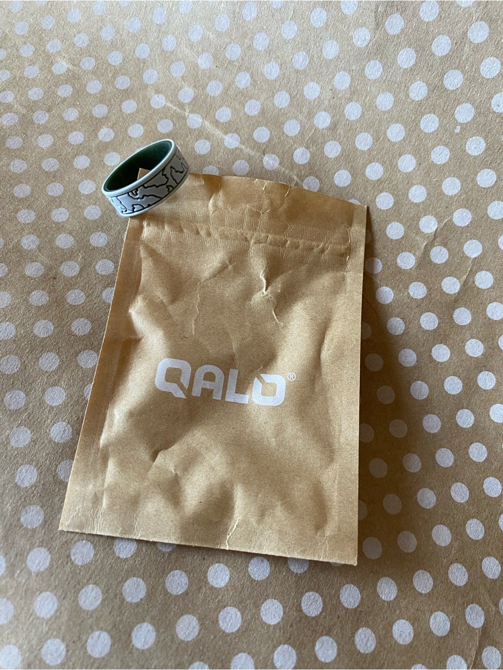 Qalo Men’s Topographical Map silicone ring